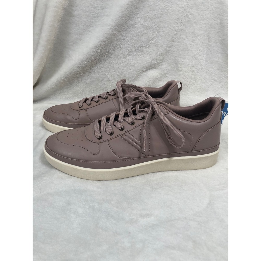 NEW Vionic Elise Sneakers Women 11 Wide Mauve Leather Lace Up Orthopedic Comfort